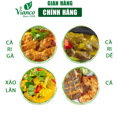 Combo 5 hủ Sốt nấu Cà Ri Vianco hủ 50g hiệu Ông Già Ấn Độ gia vị nêm sẵn chuẩn vị - Gia vị  Việt Ấn