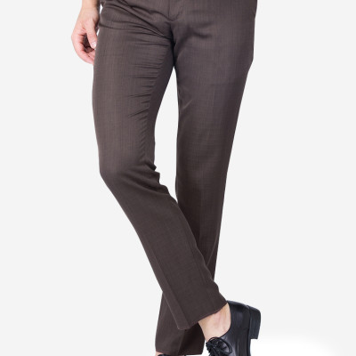 Quần âu nam ALIGRO màu nâu bò, chuẩn form slimfit vải nano cao cấp, tôn dáng, thoáng mát ALGO1013