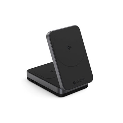 Đế sạc không dây 2 in 1 Mazer QI2 MagFold02 - Hàng Chính Hãng