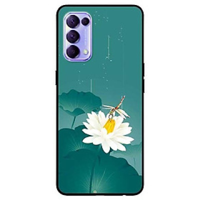 Ốp lưng dành cho Reno 5 - Reno 5 Pro - Realme 7 - Realme 7 Pro mẫu Hoa Trắng Chuồn Chuồn