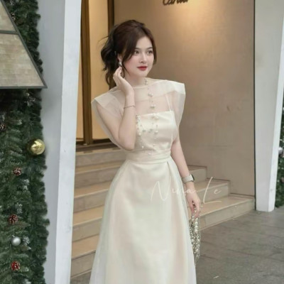 Đầm dự tiệc mặc cưới  -Size M kèm ảnh thật