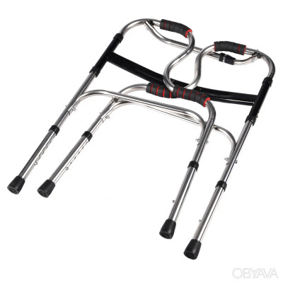 Khung tập đi hỗ trợ đi lại có ghế ngồi khi mỏi chân, thiết kế tay cầm 2 tầng hỗ trợ vịn nắm chắc chắn, chính hãng Nikita