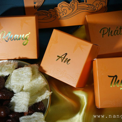 Yến sào Nàng Yến | Set quà cao cấp Hy Vọng  - Khang (bao gồm tổ yến cùng nguyên liệu chọn lọc đi kèm) | Bộ quà tặng chăm sóc sức khỏe sang trọng và tiện lợi