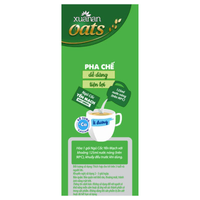 Combo 5 túi: NC Óc Chó Mè Đen+YM Hạnh Nhân+Gạo Lức No Sugar+Dinh Dưỡng Canxi+NC Yến Mạch[ít đường 400gr](Tặng Kèm 2 Túi Yến Mạch 150G)