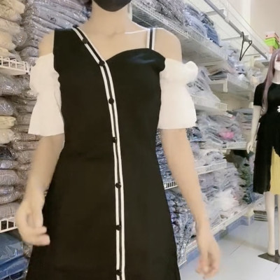 Đầm ôm body hở vai xinh xắn Myqlothing.
