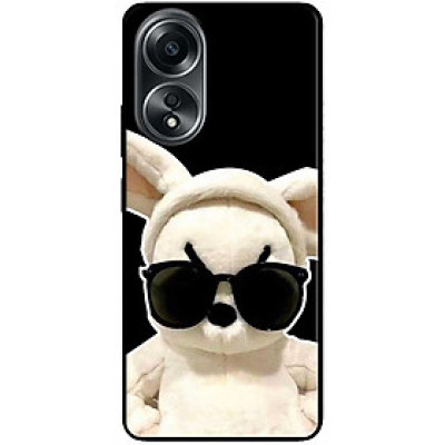 Ốp lưng cho Oppo A74 - A95 4G - A60 4G - A36 - A76 - A96 4G - Thỏ Kính Đen - Hàng Chính Hãng