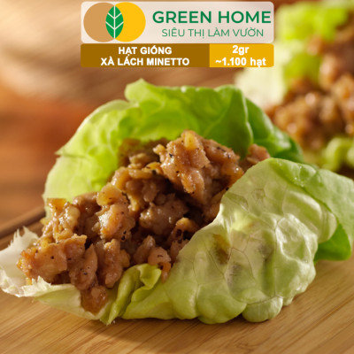 Hạt Giống Xà Lách MINETTO GreenHome, Gói 2gr1100 hạt, Dễ Trồng Quanh Năm, Năng Suất Cao R19