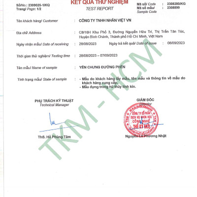 Lốc 6 Hũ Yến Sào Chưng Đông Trùng Hạ Thảo 30% Yến Nguyên Chất Hũ 70ml