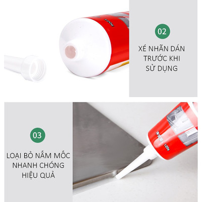 Dung Dịch Gel Tẩy Mốc Đa Năng Làm Sạch Gioăng Cao Su, Kẽ Tường 120g Cao Cấp - Hàng Loại 1 - Chính Hãng MINIIN