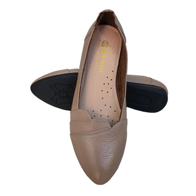 Giày Búp Bê Nữ Đế Bệt HÀ NAM Da Bò Thật Cao Cấp GBBN2061