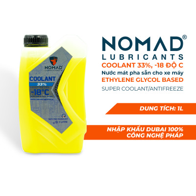 Combo 3 Nhớt Tổng Hợp Toàn Phần NOMAD 1L-1.1L-1.3L 5W40 TẶNG Nước Làm Mát Động Cơ Xe Máy NOMAD 1L Xạnh Dạ Quang, Hàng Nhập Khẩu Chính Hãng
