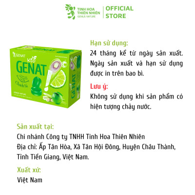 Kẹo ngậm Genat Chanh Sả (Hộp 100 viên)