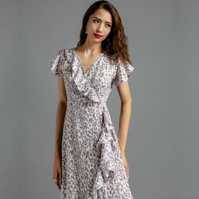 Đầm Midi Đầm Dài Đầm Đắp Vạt DRE109 Thời trang thiết kế Hity