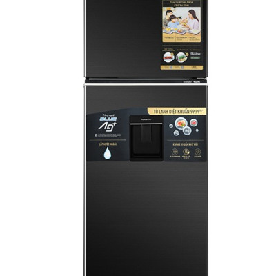 Tủ lạnh Panasonic Diệt Khuẩn 366L NR-TL381GVKV Lấy Nước Ngoài Kháng Khuẩn - Bộ Cảm biến Econavi - Ngăn Đá Trên - Hàng Chính Hãng