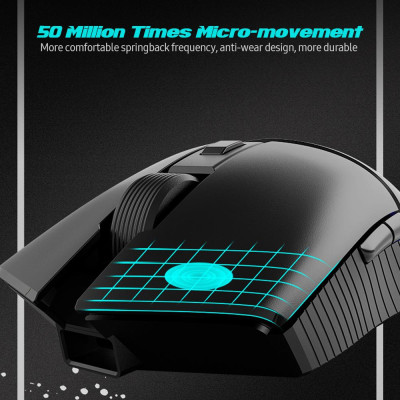 Chuột chơi game Ergonomic Ajazz i309Pro 2.4G Không dây Type-C với hiệu ứng ánh sáng RGB