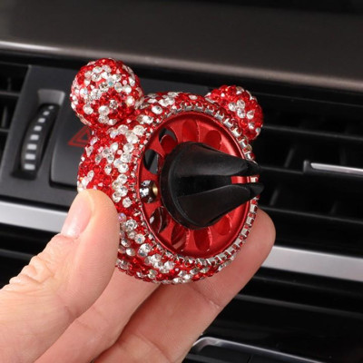 Quạt Sáp Thơm Kẹp Cửa Gió Điều Hòa Đính Đá cho xe hơi