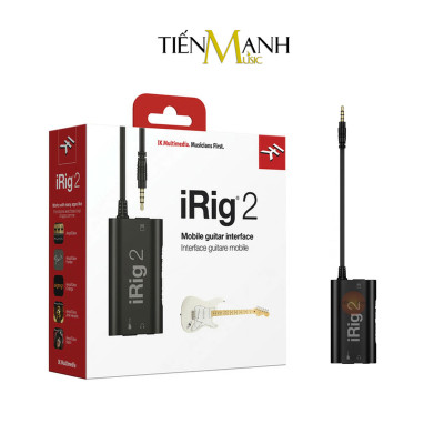 Thiết Bị Thu Âm Và Livestream iRig 2 IK Multimedia Cho Điện Thoại Kết Nối Guitar Pickup Soundcard Hàng Chính Hãng