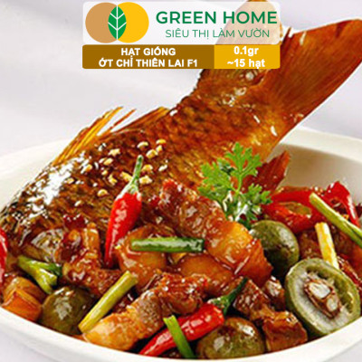 Hạt Giống Ớt Chỉ Thiên Greenhome, Gói 1gr, Sai Trái, Siêu Cay, Dễ Trồng Quanh Năm, Nảy Mầm Cao, Thu Hoạch Nhanh G10