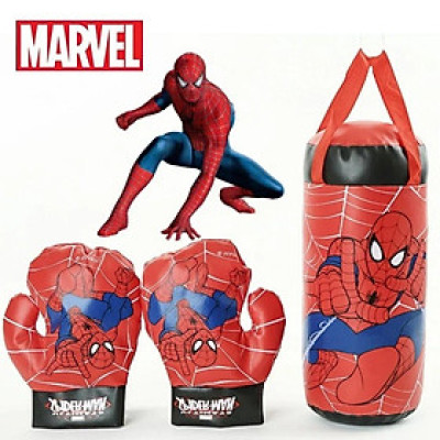 Bộ đồ chơi đấm bốc kèm găng tay cho trẻ em,họa tiết người nhện Linh Chi Bedding