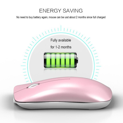 Chuột không dây HXSJ T23 công thái học 4.0 BT 2.4Ghz Cảm biến quang 