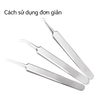 Bộ Nặn Mụn 6 Món Có Bao Đựng Bằng Da - Hàng Chính Hãng 