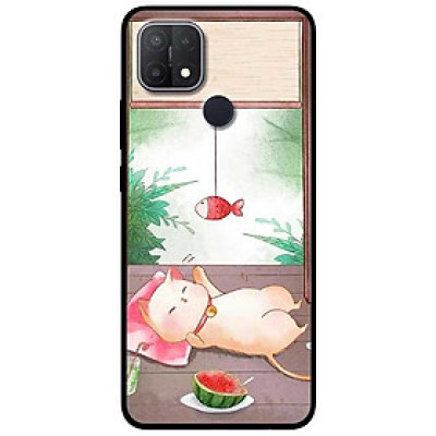 Ốp lưng dành cho Oppo A15 / A15s mẫu Mèo Và Điện Thoại