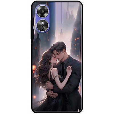 Ốp lưng cho Oppo A15 - A15s - Oppo A35 4G - A17 - A17K - Oppo A57 - A95 5G - Cặp Đôi Áo Đen - Hàng Chính Hãng