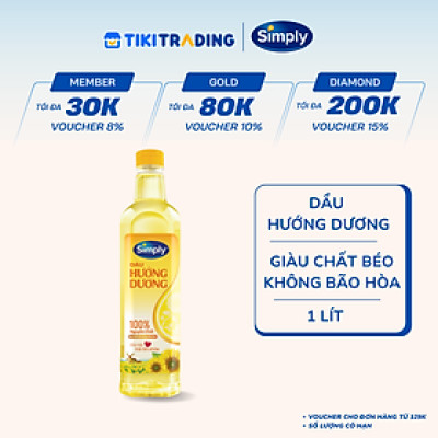Dầu Hướng Dương Simply (1L / Chai)