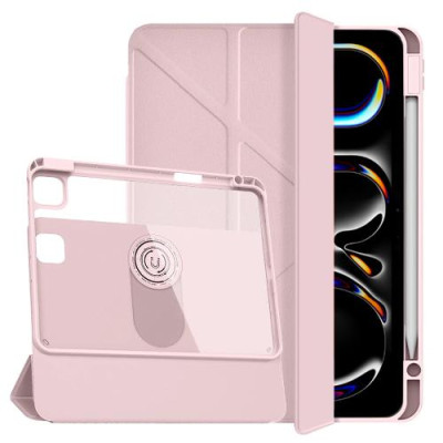 Bao Da cho iPad Pro 11 Inch M4 2024 Cao Cấp Xoay 360 WIWU Rotative Magnetic Case Tháo Rời Kèm Khe Bút Chống Sốc - Hàng chính hãng