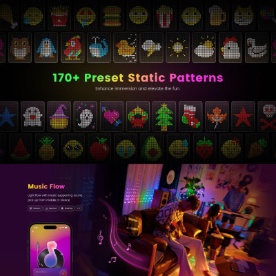 Đèn rèm trang trí Yeelight Curtain Light - 16 triệu màu, Đồng bộ nhạc, Nhiều hiệu ứng - Hàng chính hãng
