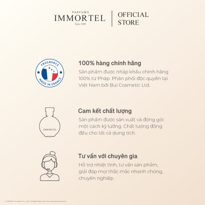 Nước Hoa Nữ IMMORTEL No8 - 8 mL Eau de Parfum - Chính hãng Pháp