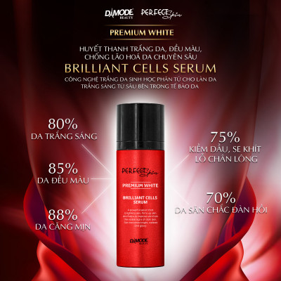 Huyết thanh trắng da ngăn lão hóa da BRILLIANT CELL SERUM DAMODE chai 30ml