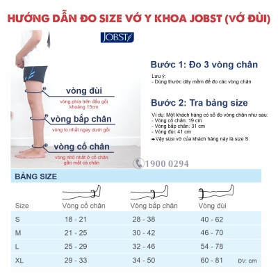 [Da nhạy cảm] Vớ y khoa đùi silicone JOBST Opaque Sensitive - Mỏng,màu da,kín ngón, 20-30mmHg,giãn tĩnh mạch