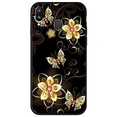 Ốp lưng dành cho điện thoại Samsung Galaxy M20 - Bướm Hoa Vàng