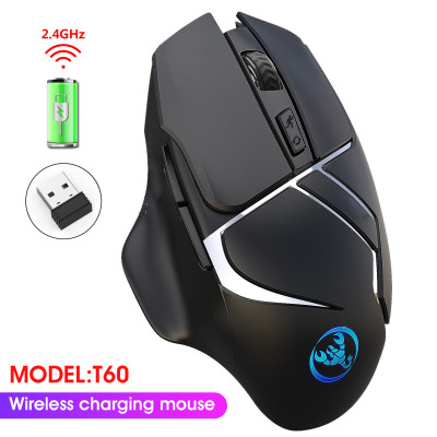 Chuột chơi game không dây HXSJ T60 không dây 2.4G với DPI có thể điều chỉnh