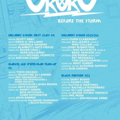 Ororo: Before The Storm