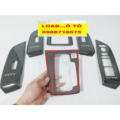 Ốp Nội Thất Xe Honda City 2023-2021 Vân titan Xước Cao Cấp