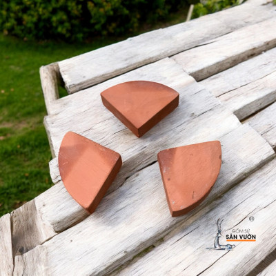 Bộ 3 Viên Kê Chậu Pot Feet Gốm Đất Nung Hình Tam Giác