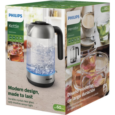 Ấm đun nước Philips HD9339, dung tích 1.7L, công suất 2200W | Hàng Chính Hãng