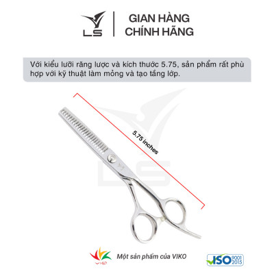 Kéo tỉa tóc LS rơi 15-20% quai offset vênh đỡ ngón cố định T3125
