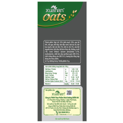 Combo 5 túi: NC Óc Chó Mè Đen+YM Hạnh Nhân+Gạo Lức No Sugar+Dinh Dưỡng Canxi+NC Yến Mạch[ít đường 400gr](Tặng Kèm 2 Túi Yến Mạch 150G)