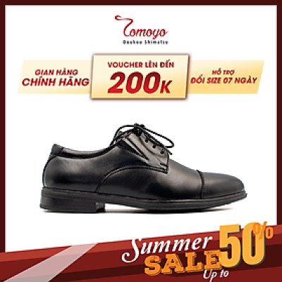 Giày Tây Nam Công Sở Oxford Tomoyo Da Bò Nhập Khẩu Cao Cấp TMN22501