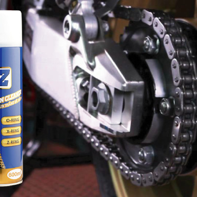 Chai xịt vệ sinh sên, rửa sên xe máy, mô tô PKL, sên phốt cao su ORING, xịt chống rỉ BZ Chain Cleaner 600ml