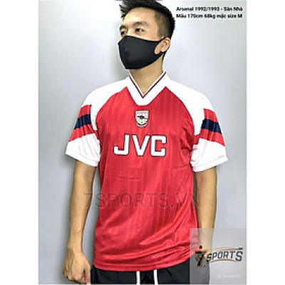 Áo Bóng Đá Retro Arsenal 1992/1993 - Sân Nhà bản cao cấp vải Cotton Polyester