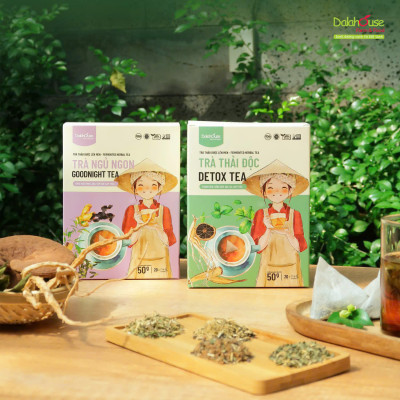 Combo 4 Hộp Trà Dalahouse Hộp 50g - Trà Thanh Xuân, Trà Thải Độc, Trà Đề Kháng, Trà Ngủ Ngon, Tốt Cho Sức Khỏe