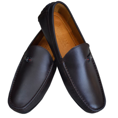 Giày Mọi Nam Đế Âm Da Bò Thật TiTi ĐÔ Cao Cấp GDA224d