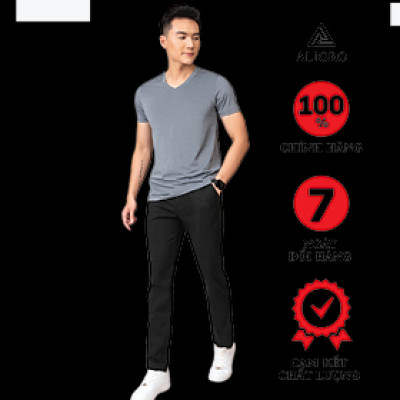 Quần kaki nam màu đen Aligro ALGK039