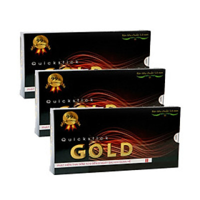 Bộ 3 Que thử thai Quickstick Gold 5mm
