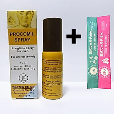 Chai Xịt Của Đức Chống Xuất Tin Sớm Procomil Delay + Cặp Băng Hoả - Che Tên Sản Phẩm