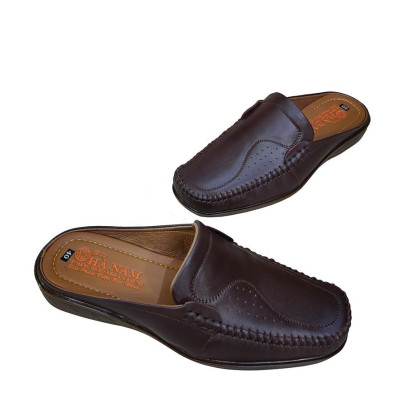 Dép Bít Mũi Nam Da Bò Thật TiTi ĐÔ Cao Cấp GSB20151